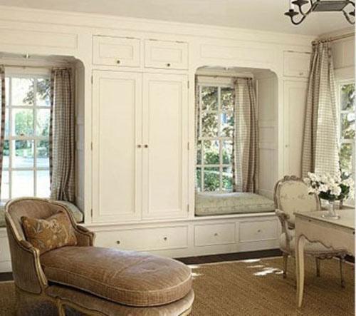 飄窗利用衣柜 飄窗利用衣柜